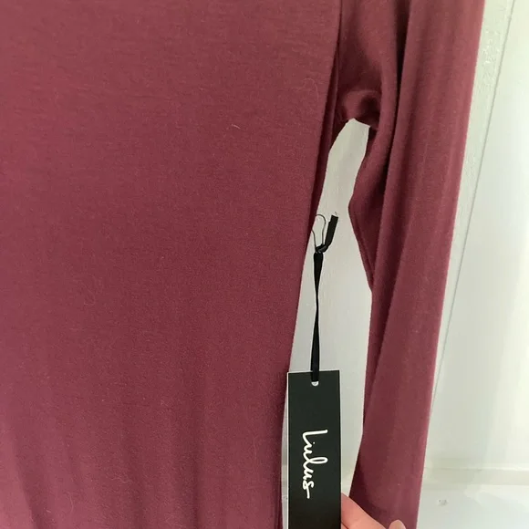 Lulu’s Burgundy Maxi Dress - Picture 7 of 9